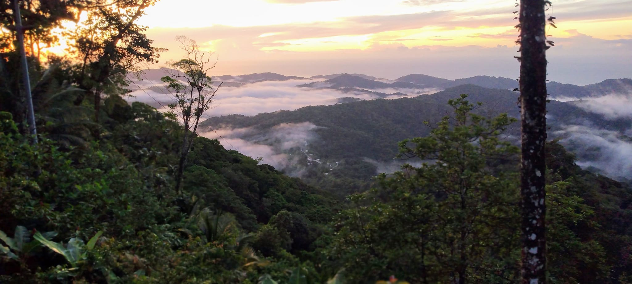 Sunset at Morne Bleu overlooking the Northern Range and Morne La Croix village courtesy Ricardo Rambally.