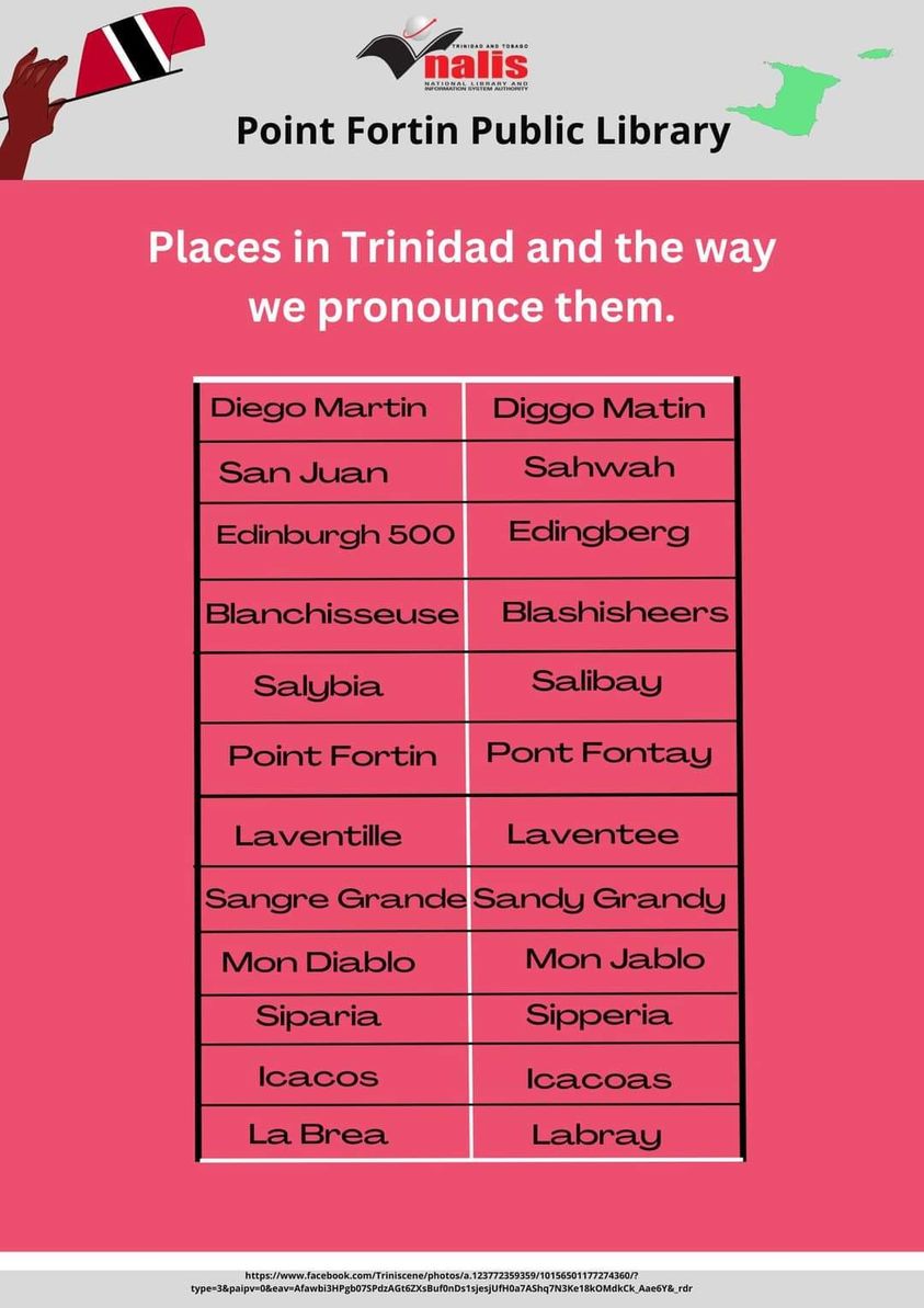 Trinidad & Tobago Place Names