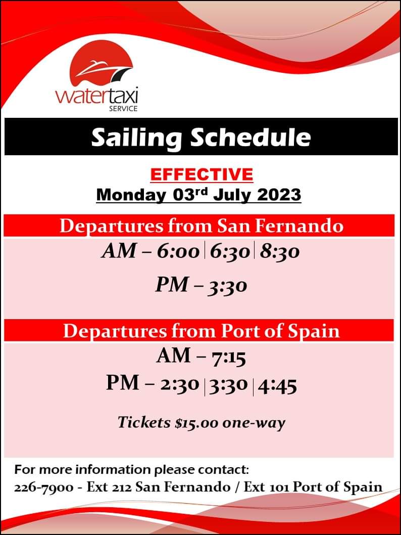 water taxi schedule